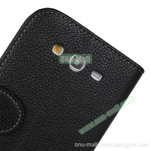 Litchi Texture Wallet Flip Leather Case Cover for Samsung Galaxy Grand Neo